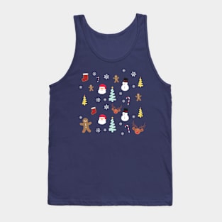 Christmas characters pattern Tank Top